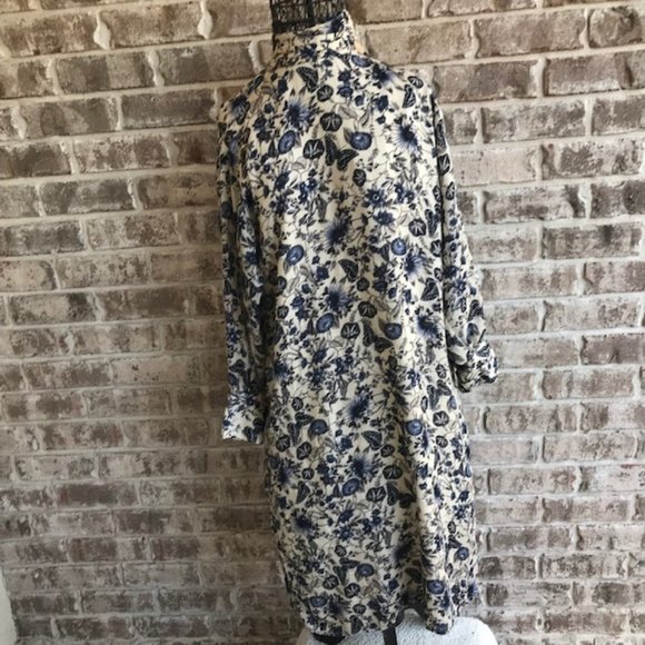 Zara Dresses & Skirts - Zara Z1975 Denim Butterfly Floral Dress Small